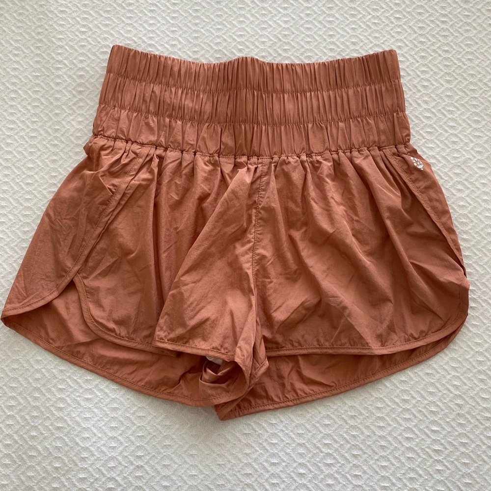 Free People The Way Home Shorts Brushed Apricot